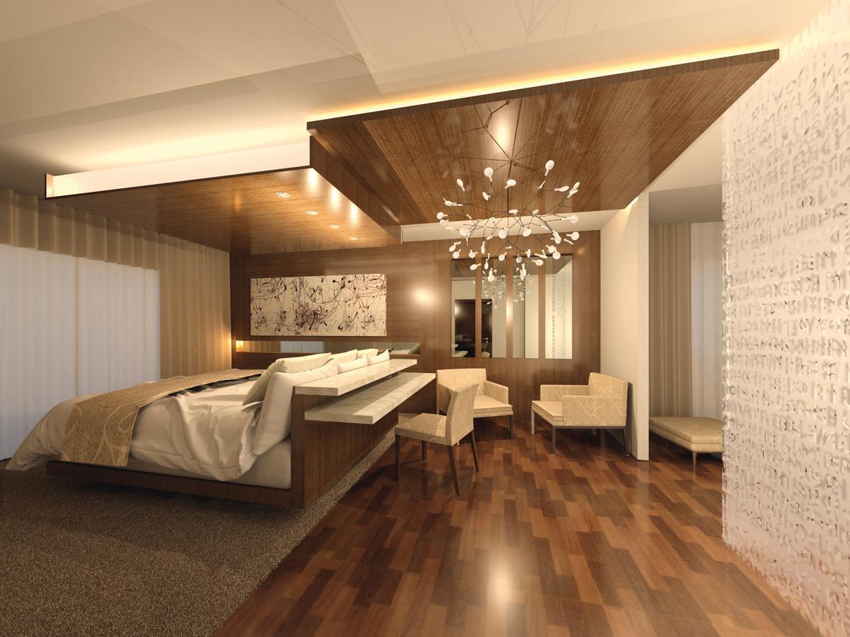モーベンピック ホテル デュ ラック チュニス エクステリア 写真 3D rendering of a bedroom